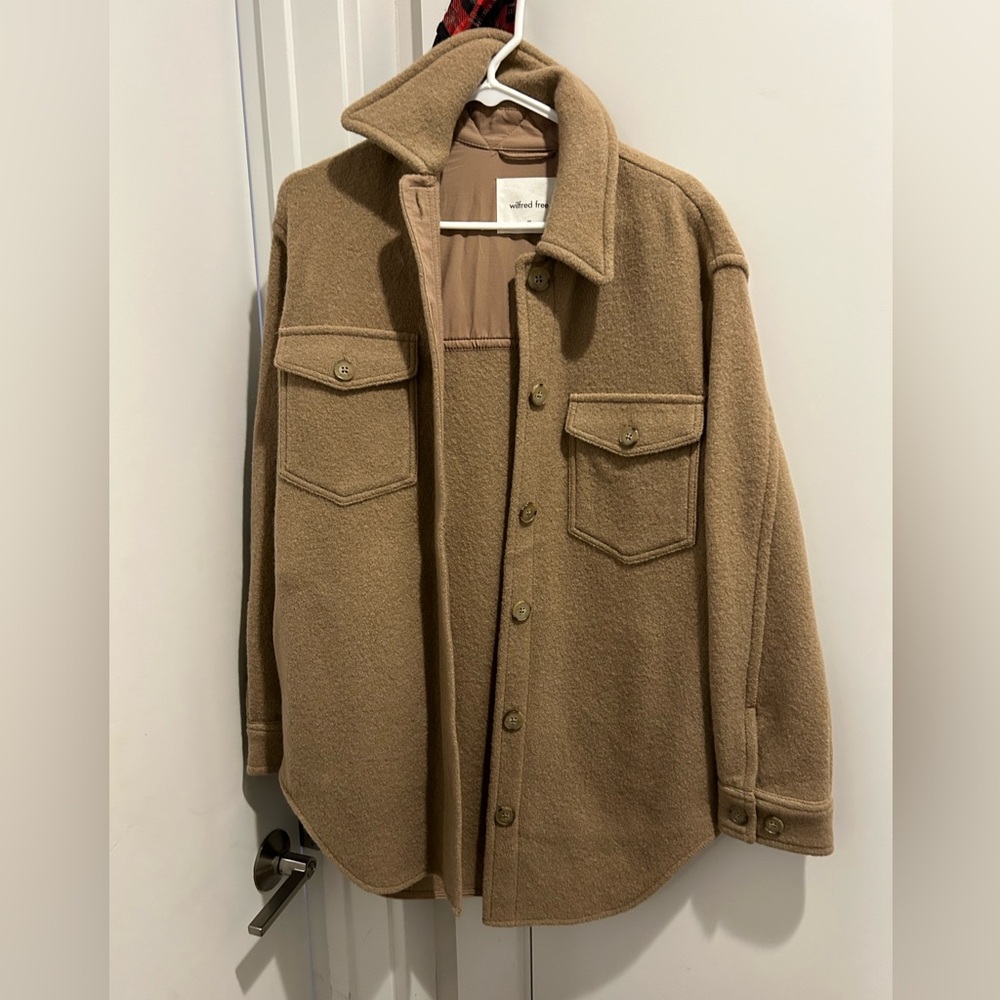 Camel colored wool coat